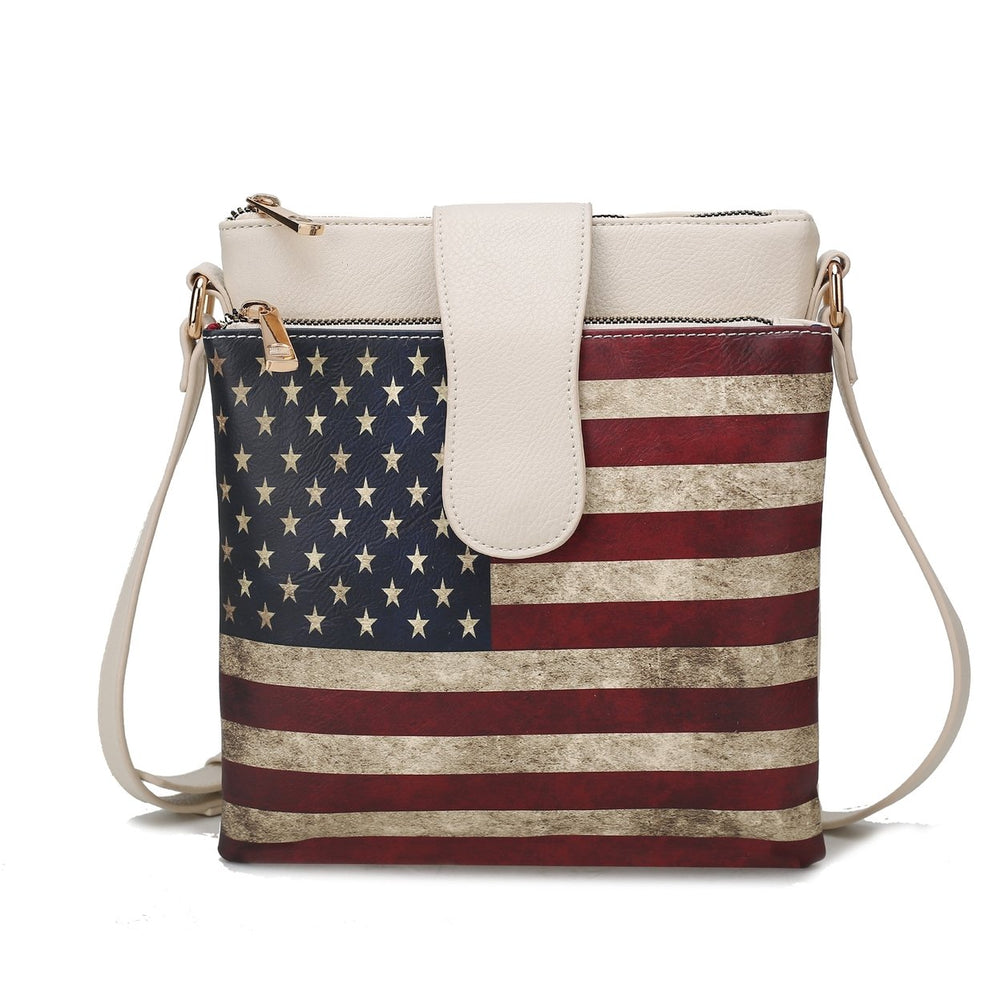 Josephine Printed Flag Crossbody Bag Image 2