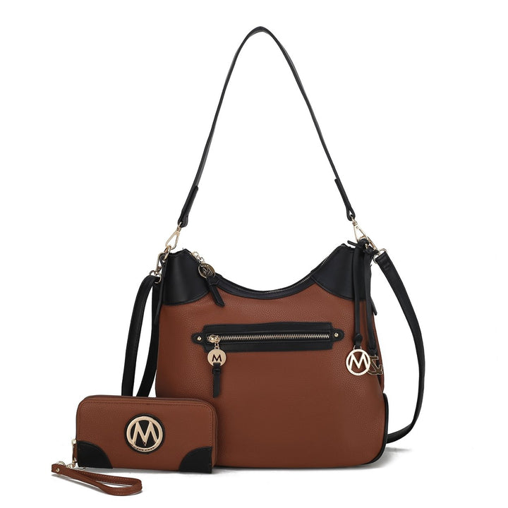 MKFCollection Josie Shoulder Bag - Vegan Leather Designer Handbag Image 4