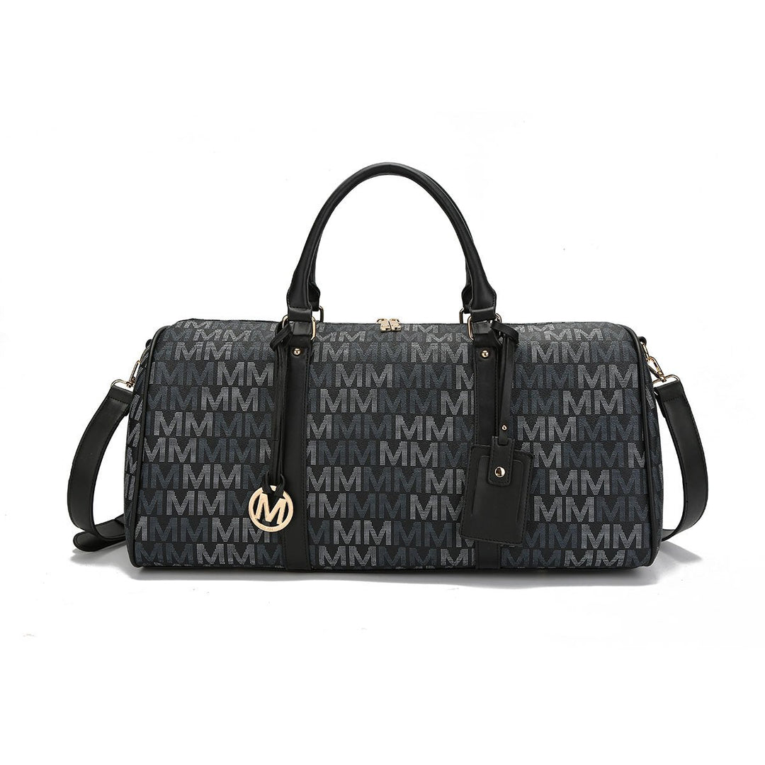 MKFCollection Jovani Signature Weekender - Vegan Leather Designer Handbag Image 7