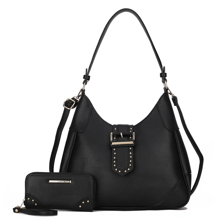 MKFCollection Juliette Shoulder Bag and Set - Vegan Leather Designer Handbag Image 2