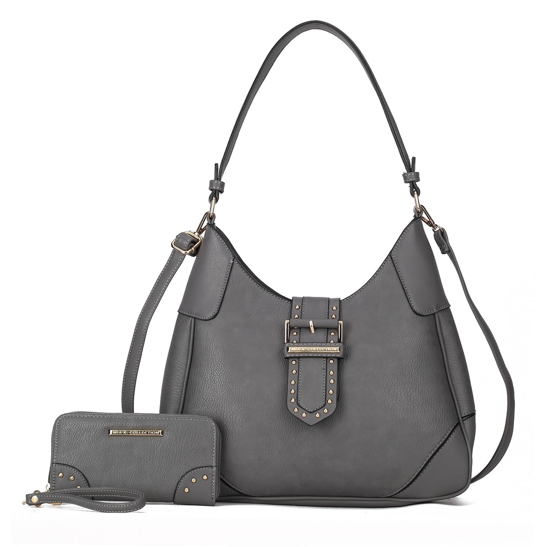 MKFCollection Juliette Shoulder Bag and Set - Vegan Leather Designer Handbag Image 4