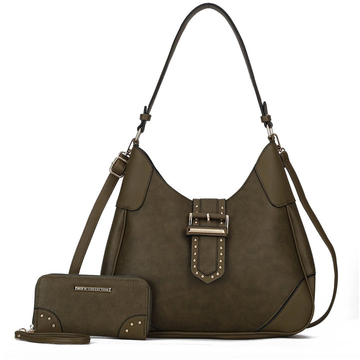 MKFCollection Juliette Shoulder Bag and Set - Vegan Leather Designer Handbag Image 1