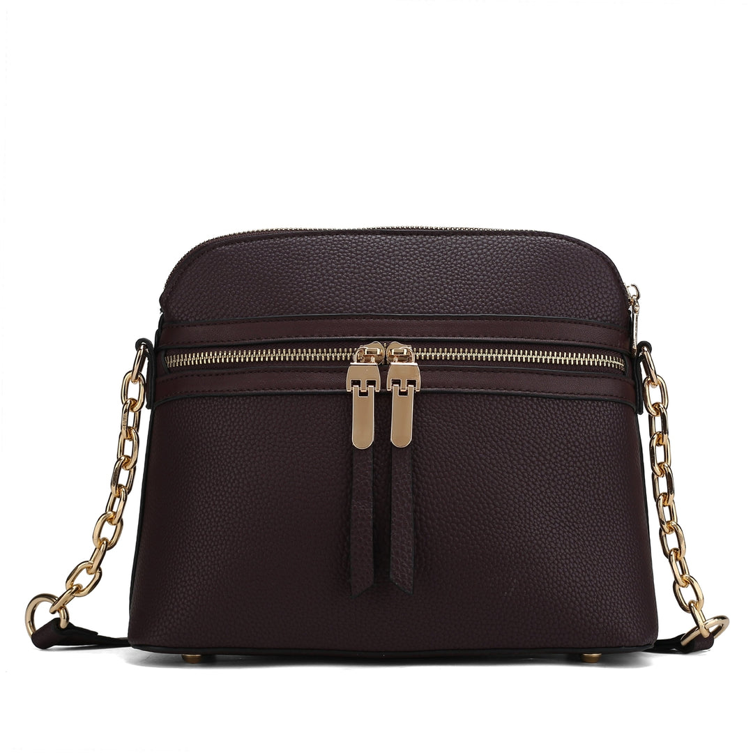 MKFCollection Kelisse Crossbody Bag - Vegan Leather Designer Handbag Image 4