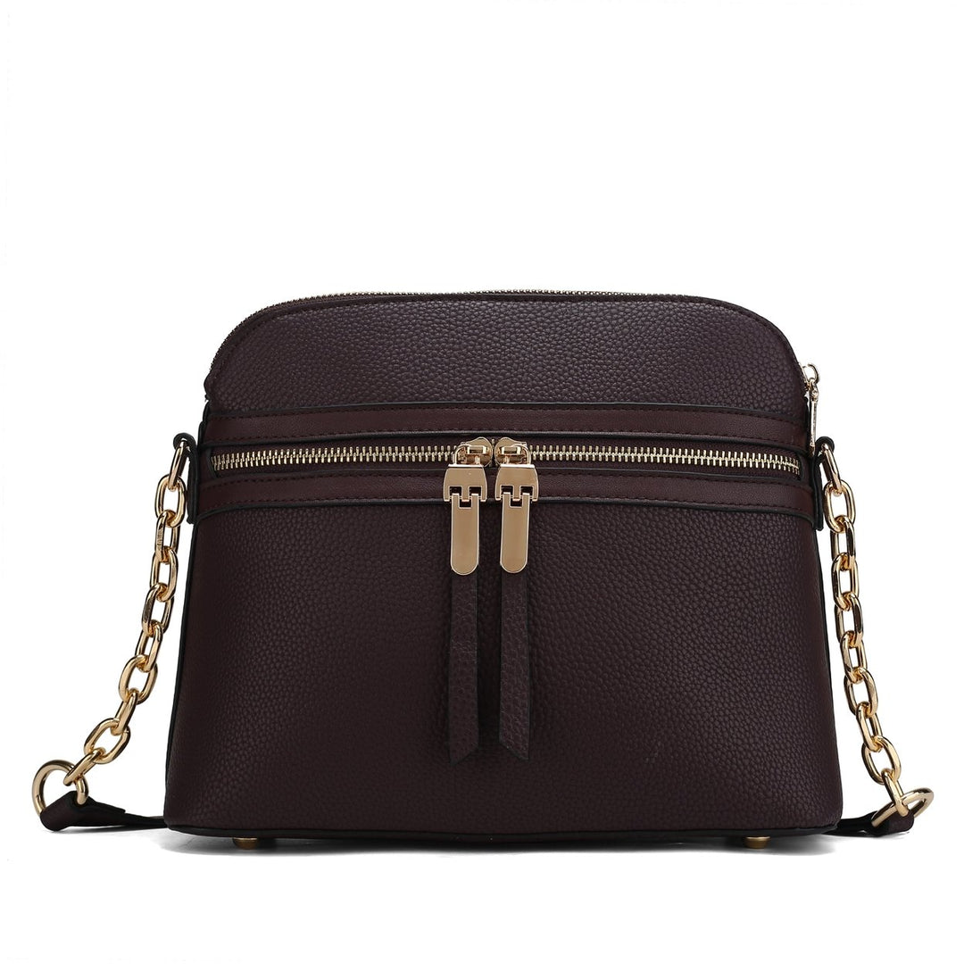 MKFCollection Kelisse Crossbody Bag - Vegan Leather Designer Handbag Image 1