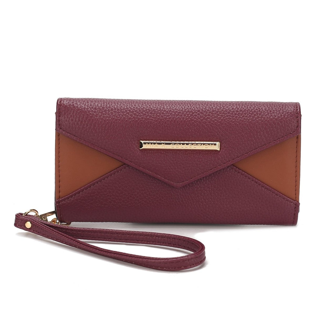 MKFCollection Kearny Wallet - Vegan Leather Designer Handbag Image 3