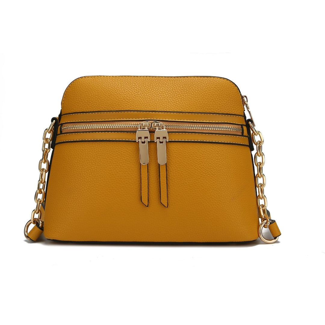 MKFCollection Kelisse Crossbody Bag - Vegan Leather Designer Handbag Image 11