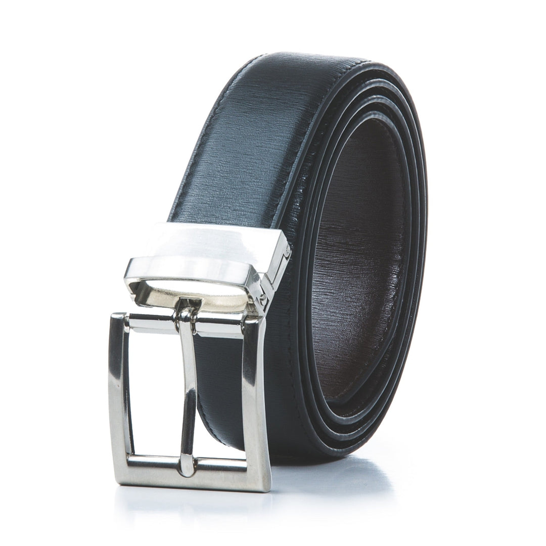 MKFCollection Ali Genuine Leather Mens Belt - Vegan Leather Designer Handbag Image 2