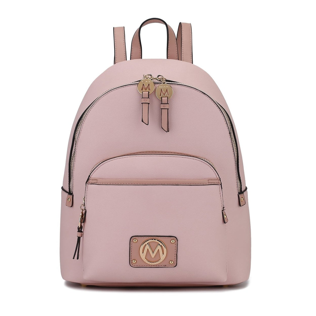 MKFCollection Alice Backpack - Vegan Leather Designer Handbag Image 3