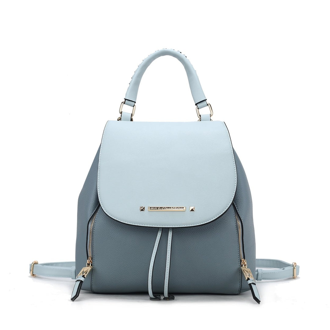 MKFCollection Kimberly Backpack - Vegan Leather Designer Handbag Image 1