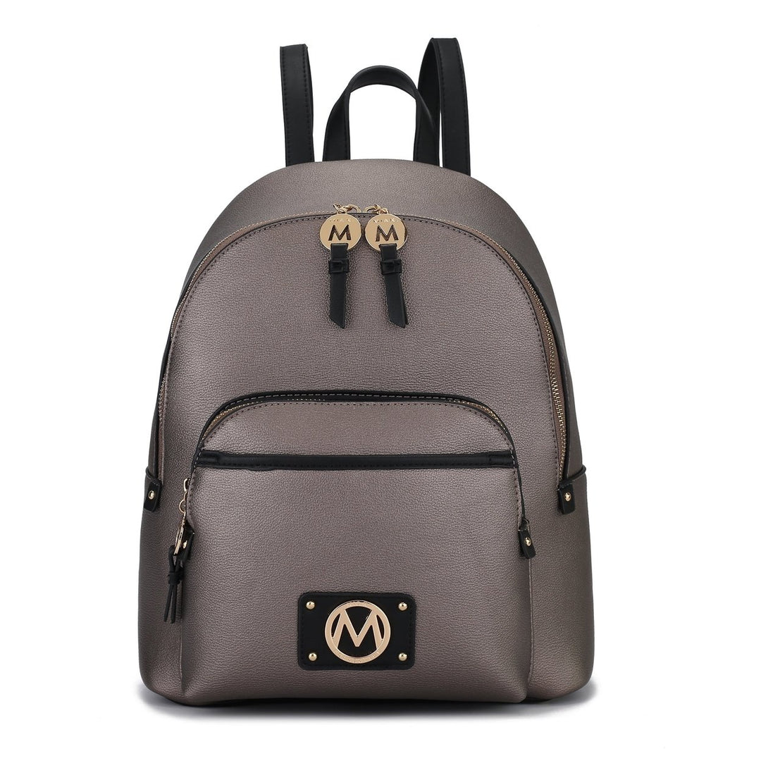 MKFCollection Alice Backpack - Vegan Leather Designer Handbag Image 10