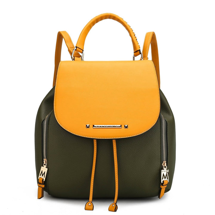 MKFCollection Kimberly Backpack - Vegan Leather Designer Handbag Image 12