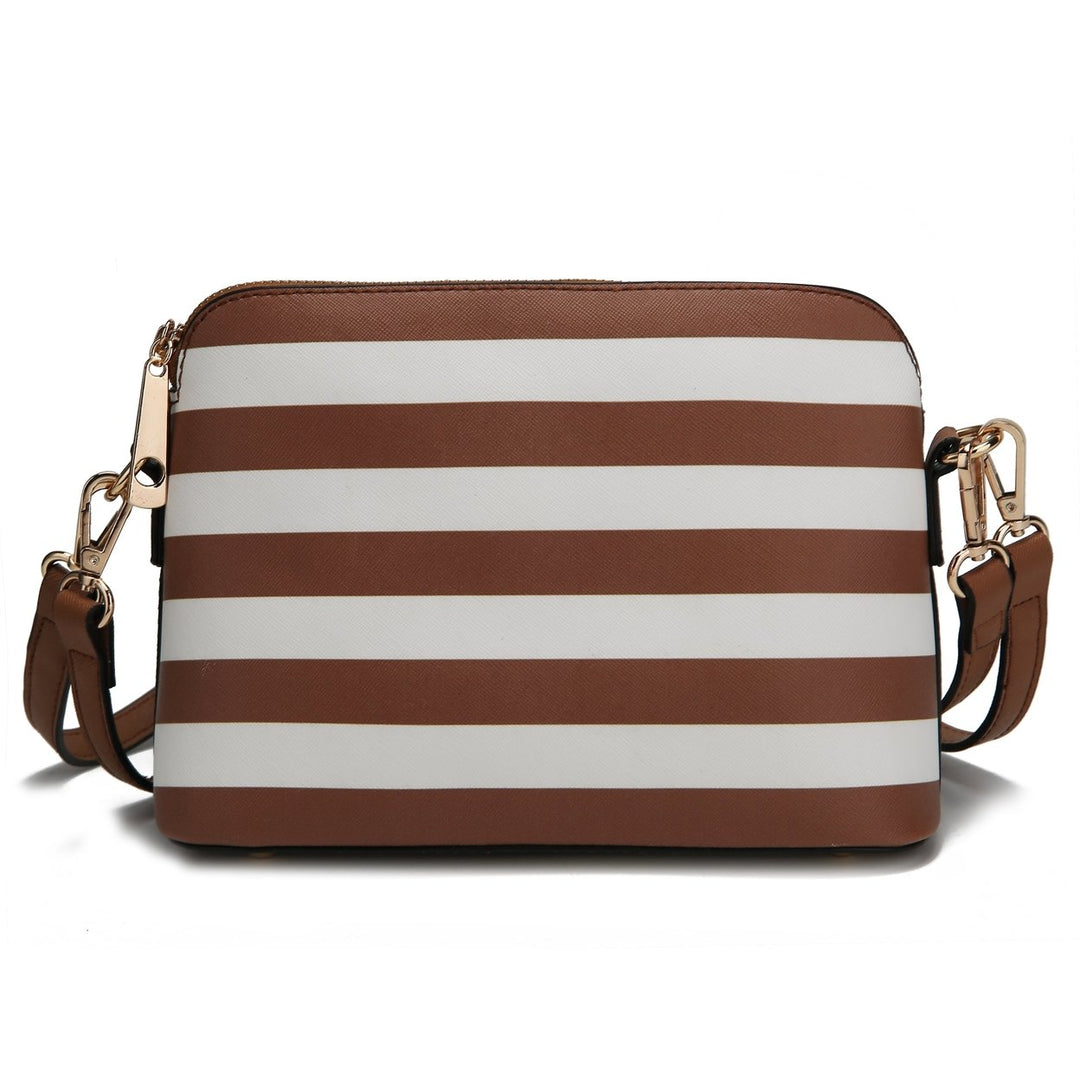 MKFCollection Kimmy Crossbody - Vegan Leather Designer Handbag Image 9