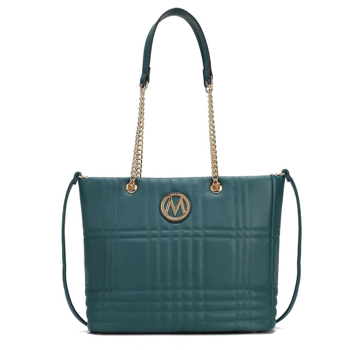 MKFCollection Alyne Tote Bag - Vegan Leather Designer Handbag Image 9