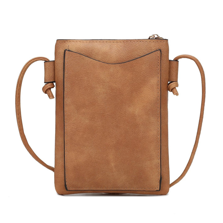 MKFCollection Amentia Crossbody Bag - Vegan Leather Designer Handbag Image 3