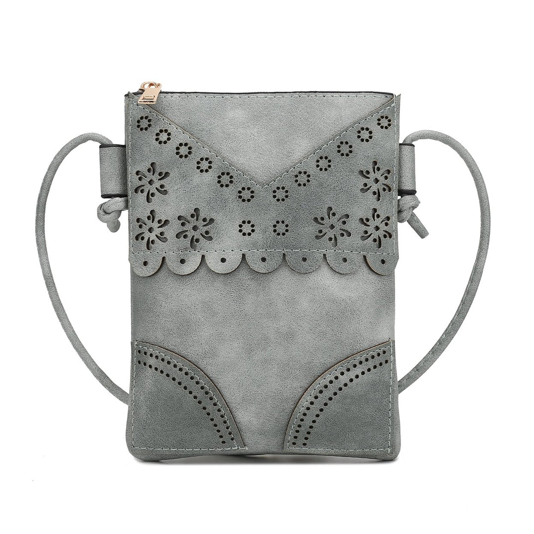 MKFCollection Amentia Crossbody Bag - Vegan Leather Designer Handbag Image 7