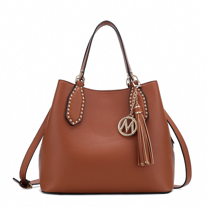 MKFCollection Lana Hobo Bag - Vegan Leather Designer Handbag Image 4