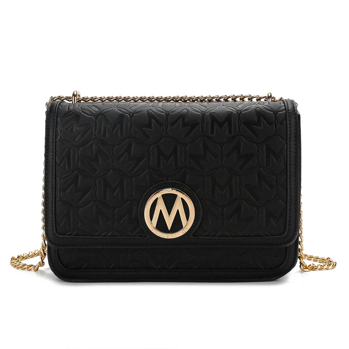 MKFCollection Amiyah Crossbody Bag - Vegan Leather Designer Handbag Image 2