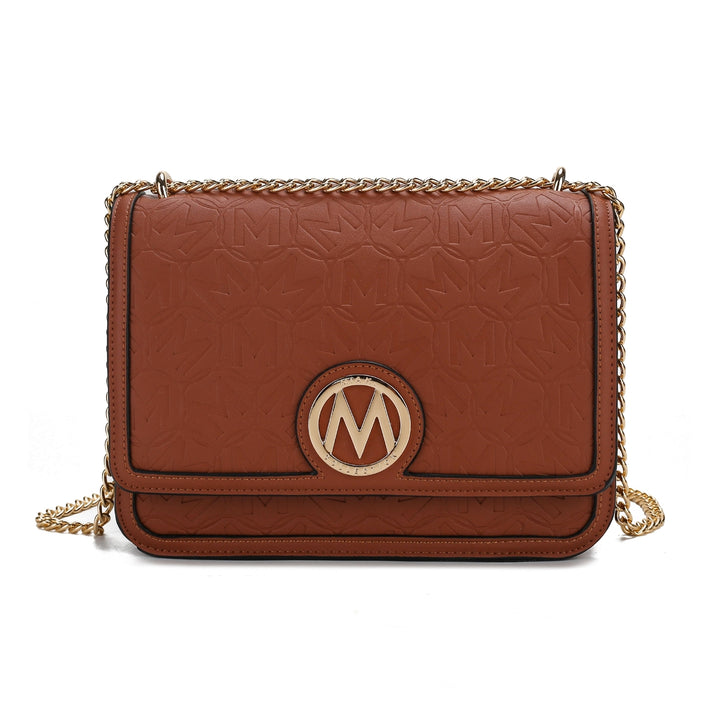 MKFCollection Amiyah Crossbody Bag - Vegan Leather Designer Handbag Image 3