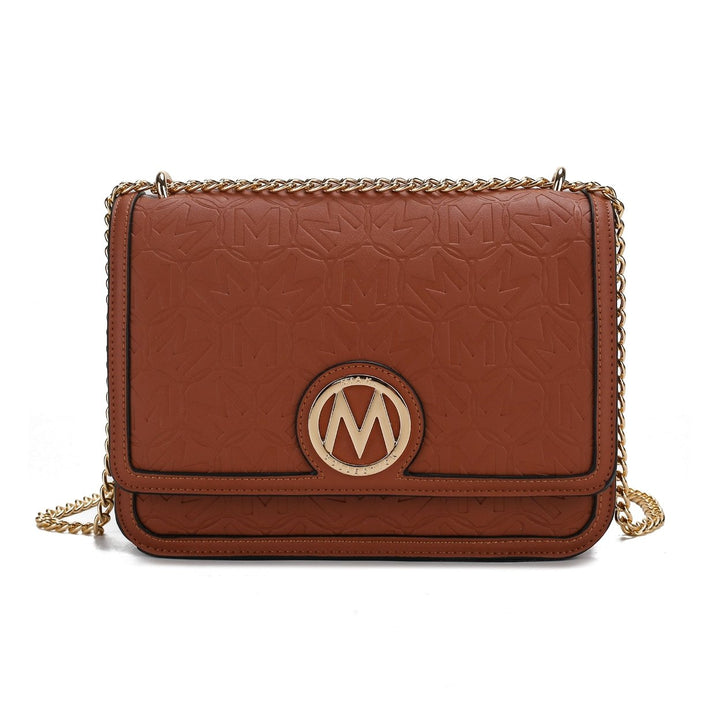 MKFCollection Amiyah Crossbody Bag - Vegan Leather Designer Handbag Image 1