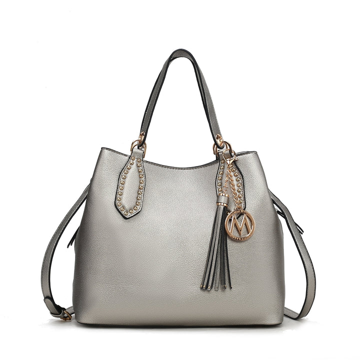 MKFCollection Lana Hobo Bag - Vegan Leather Designer Handbag Image 11