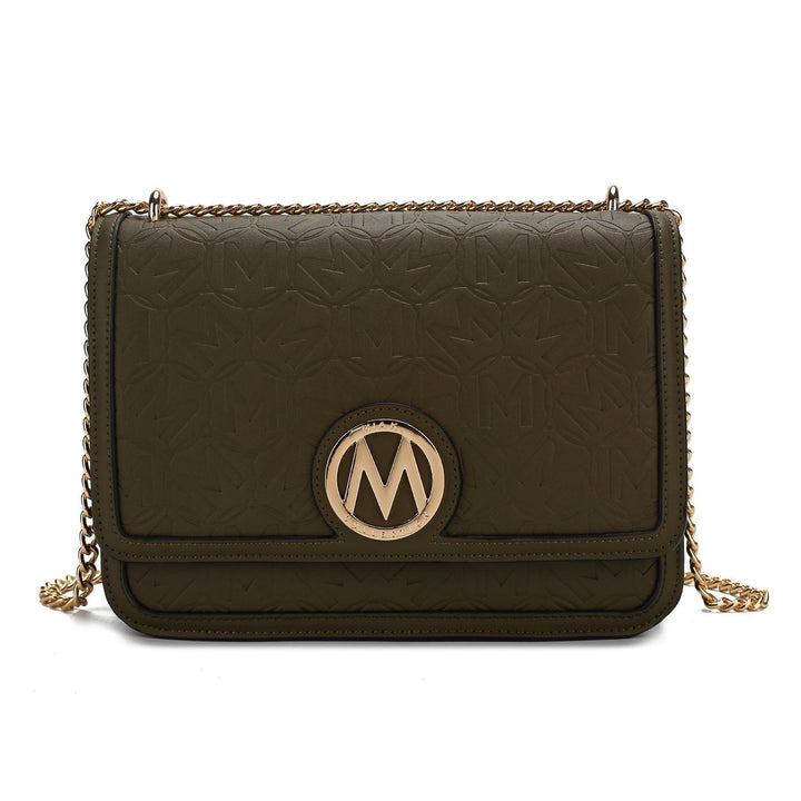 MKFCollection Amiyah Crossbody Bag - Vegan Leather Designer Handbag Image 7