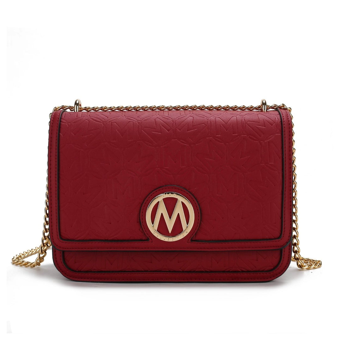 MKFCollection Amiyah Crossbody Bag - Vegan Leather Designer Handbag Image 1