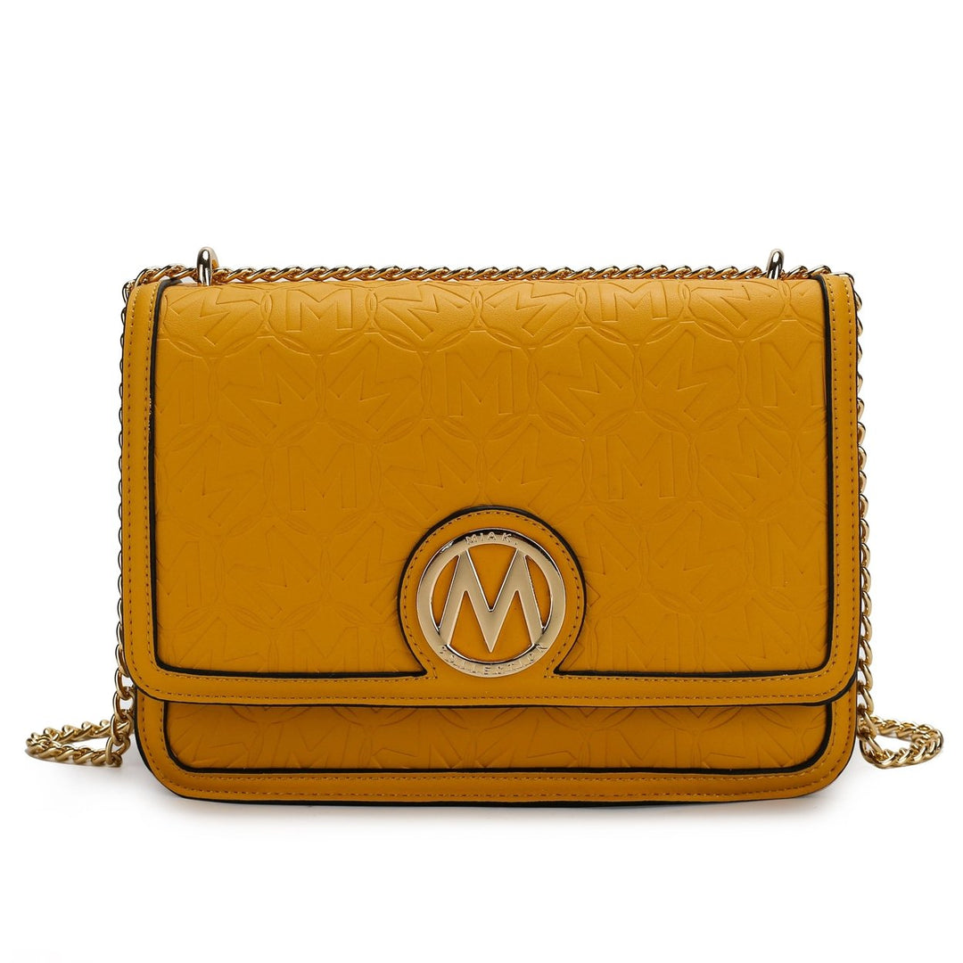 MKFCollection Amiyah Crossbody Bag - Vegan Leather Designer Handbag Image 1