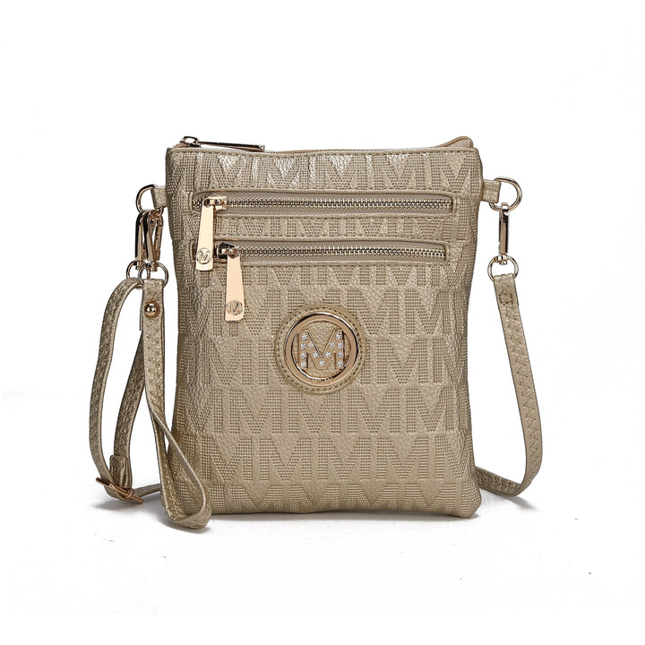 MKFCollection Andrea Signature Crossbody Bag - Vegan Leather Designer Handbag Image 4