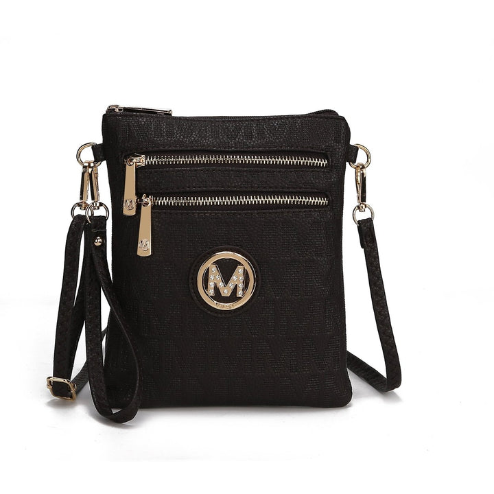 MKFCollection Andrea Signature Crossbody Bag - Vegan Leather Designer Handbag Image 6