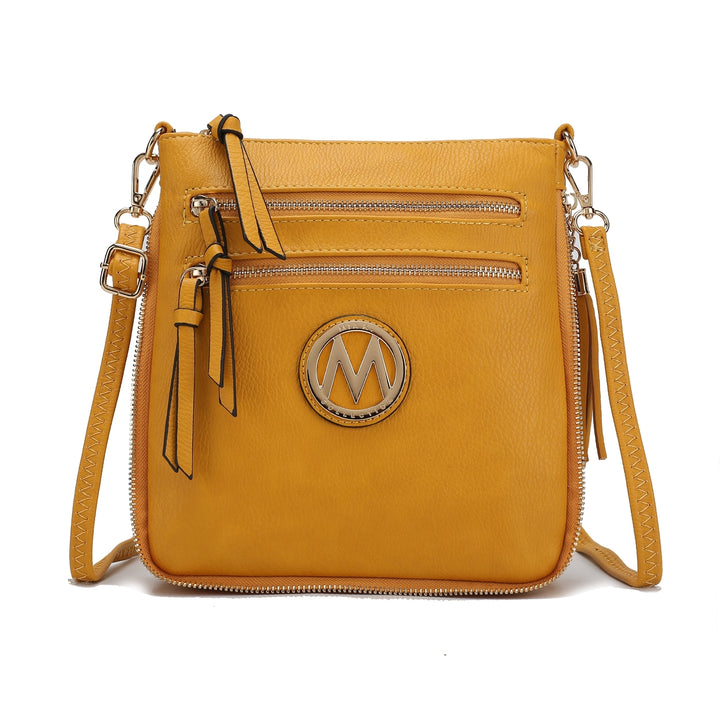 MKFCollection Angelina Crossbody Bag - Vegan Leather Designer Handbag Image 2