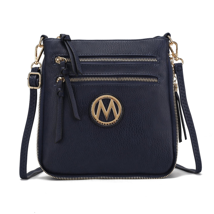 MKFCollection Angelina Crossbody Bag - Vegan Leather Designer Handbag Image 3