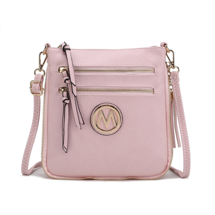 MKFCollection Angelina Crossbody Bag - Vegan Leather Designer Handbag Image 4