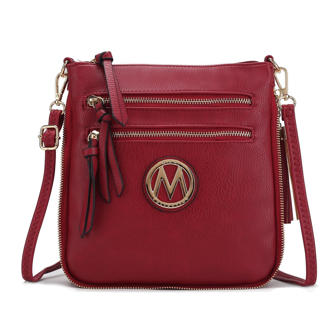 MKFCollection Angelina Crossbody Bag - Vegan Leather Designer Handbag Image 4