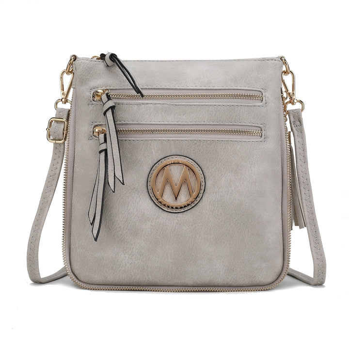 MKFCollection Angelina Crossbody Bag - Vegan Leather Designer Handbag Image 8