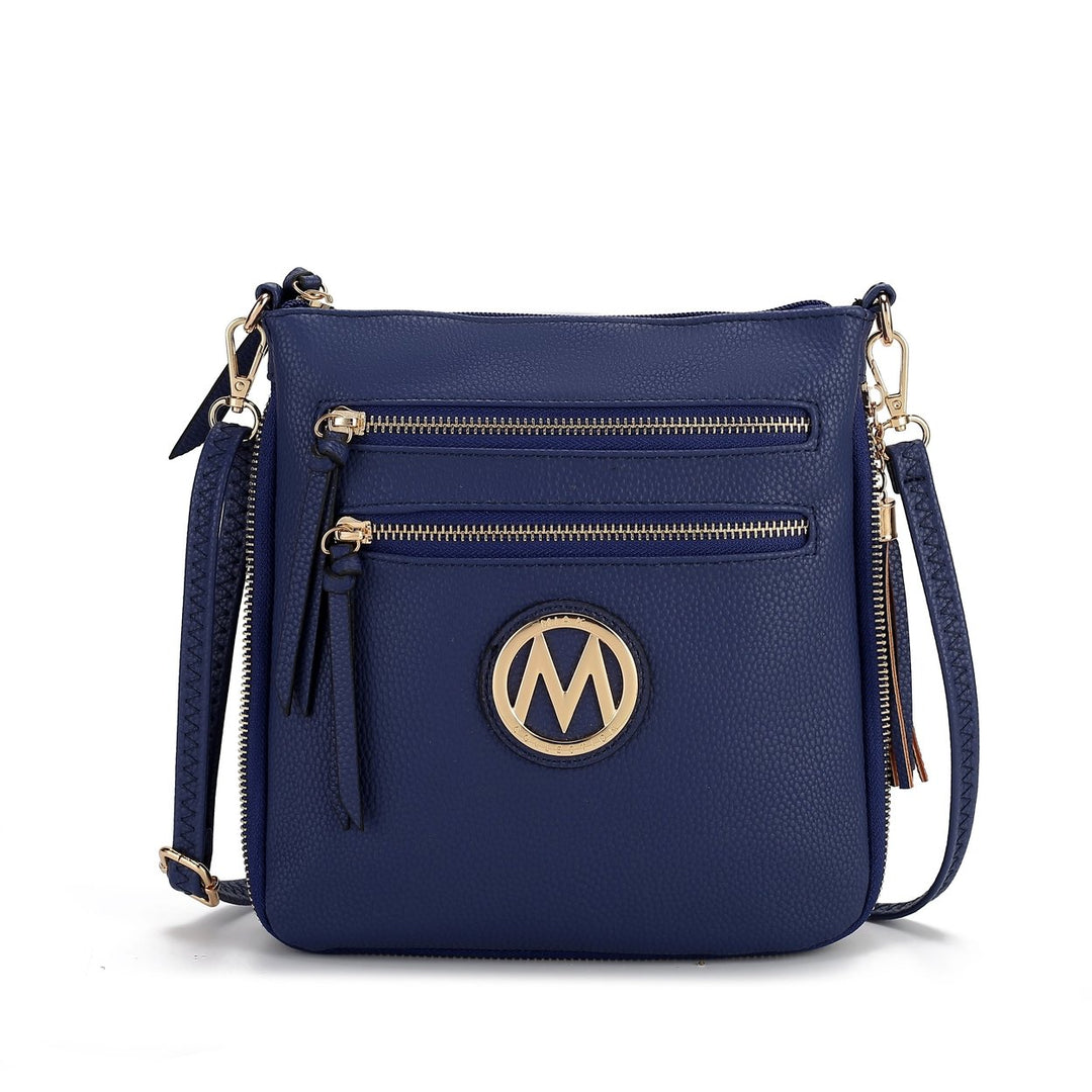 MKFCollection Angelina Crossbody Bag - Vegan Leather Designer Handbag Image 10