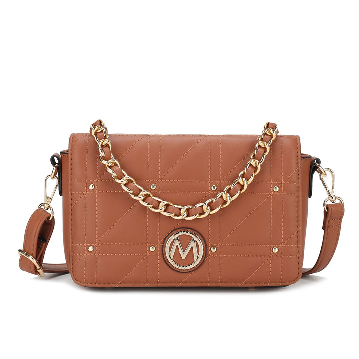 MKFCollection Arabella Crossbody Bag - Vegan Leather Designer Handbag Image 3