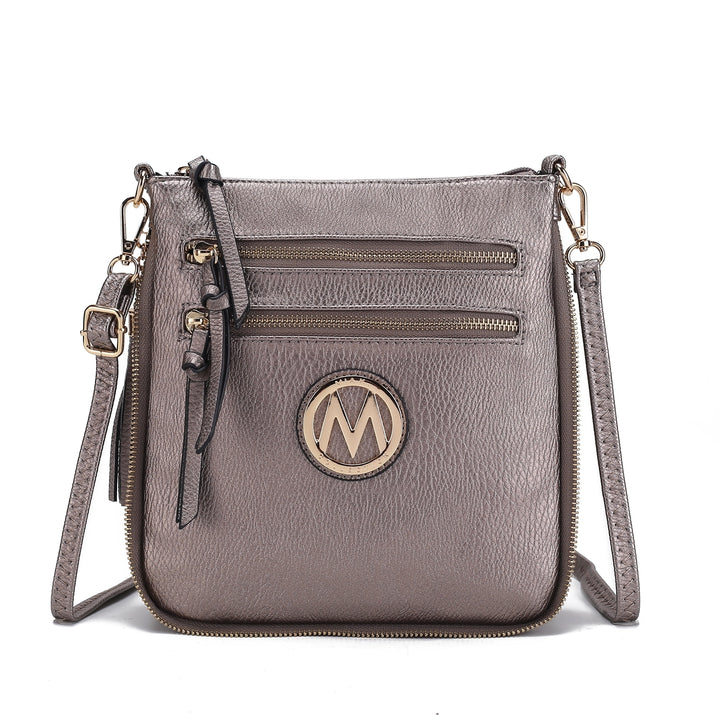 MKFCollection Angelina Crossbody Bag - Vegan Leather Designer Handbag Image 12