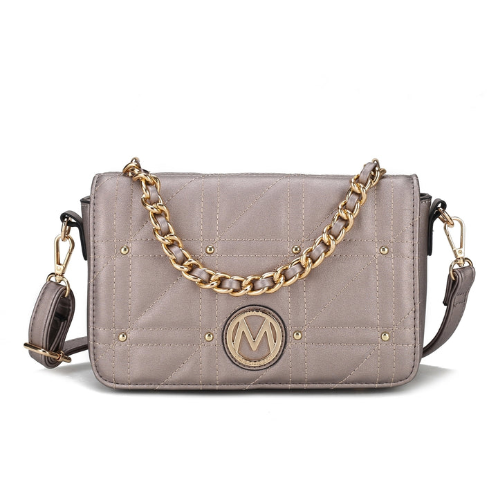 MKFCollection Arabella Crossbody Bag - Vegan Leather Designer Handbag Image 9