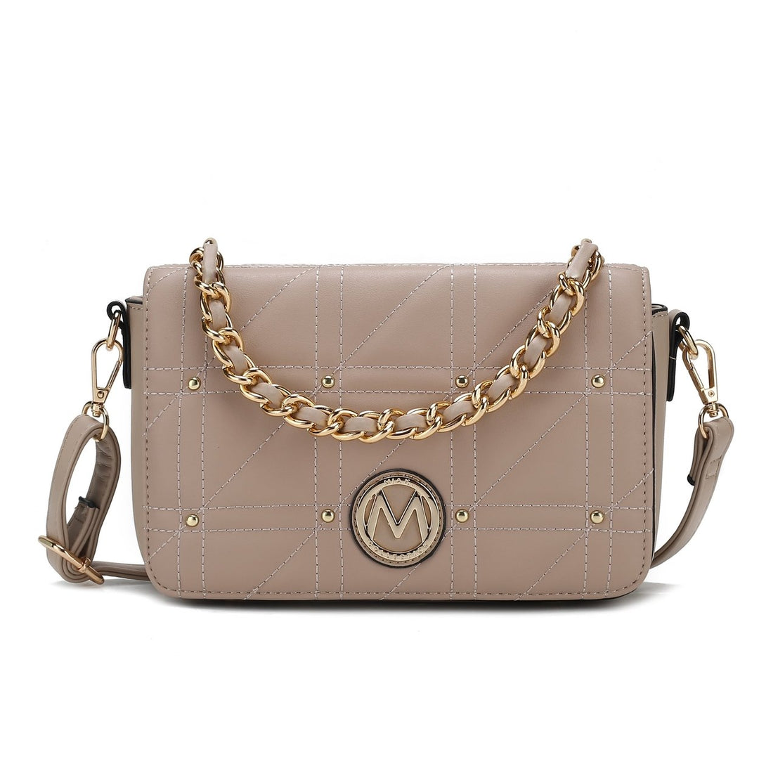 MKFCollection Arabella Crossbody Bag - Vegan Leather Designer Handbag Image 1