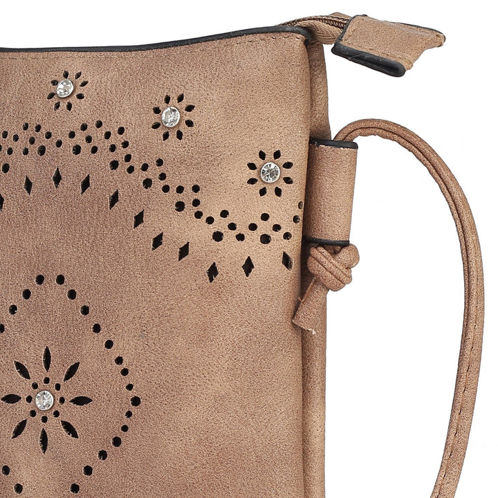 MKFCollection Arlett Crossbody Bag - Vegan Leather Designer Handbag Image 4