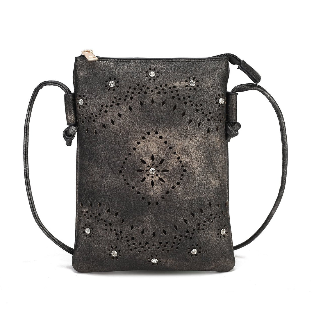 MKFCollection Arlett Crossbody Bag - Vegan Leather Designer Handbag Image 6