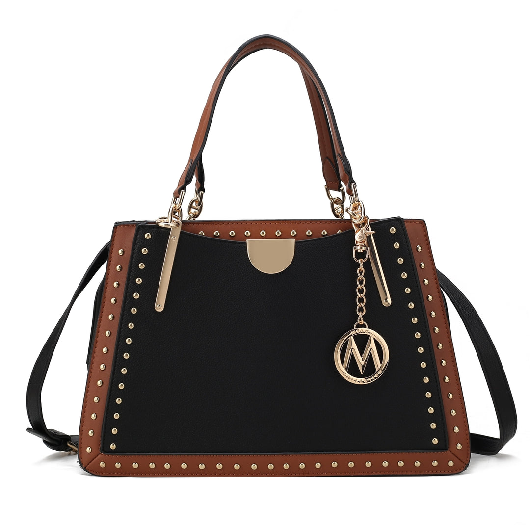 MKFCollection Aubrey Shoulder Bag - Vegan Leather Designer Handbag Image 2