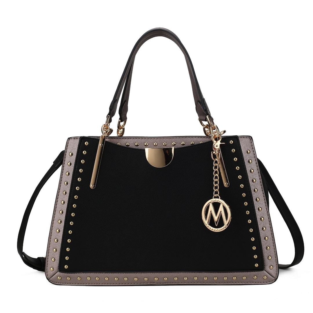 MKFCollection Aubrey Shoulder Bag - Vegan Leather Designer Handbag Image 3