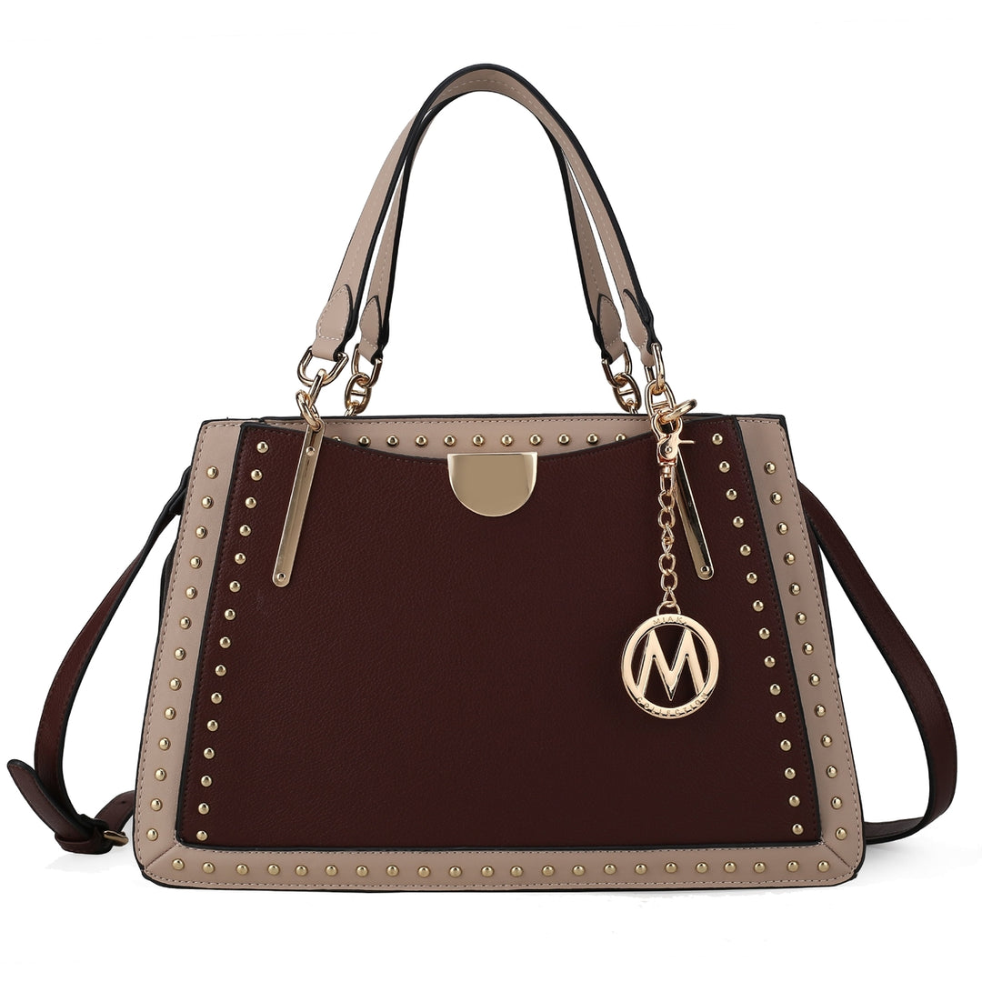 MKFCollection Aubrey Shoulder Bag - Vegan Leather Designer Handbag Image 4