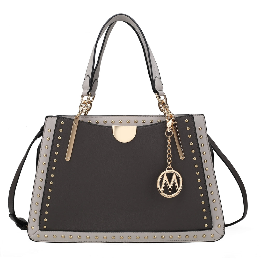 MKFCollection Aubrey Shoulder Bag - Vegan Leather Designer Handbag Image 7