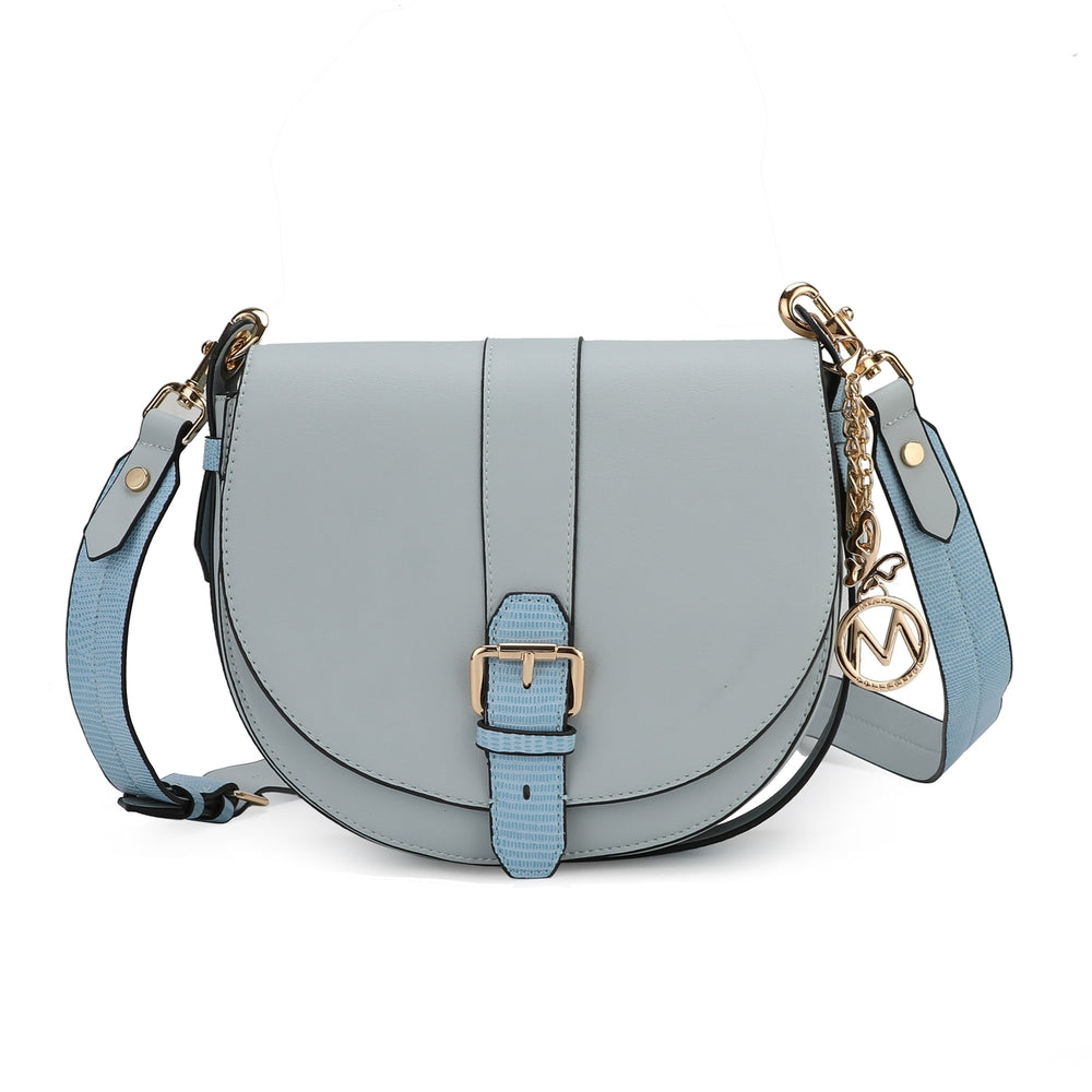 MKFCollection Ayla Crossbody Bag - Vegan Leather Designer Handbag Image 2