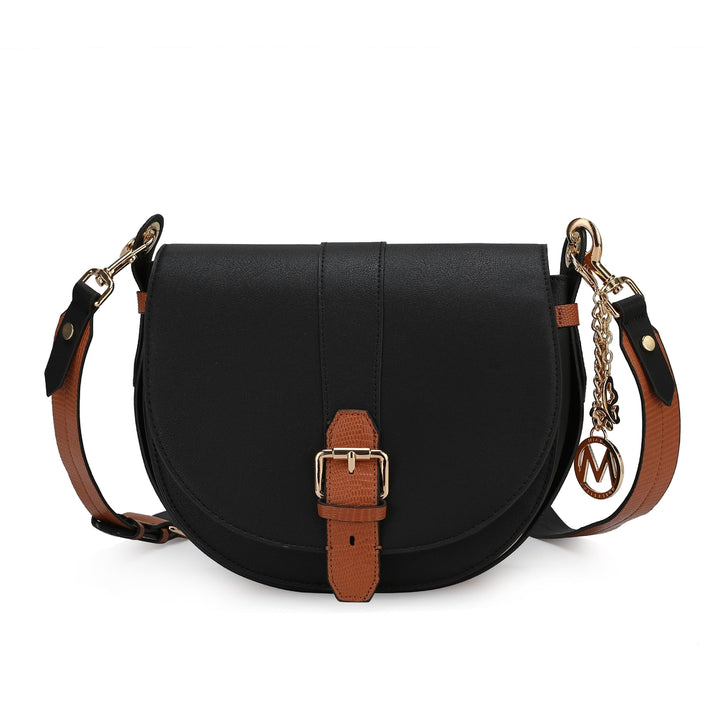 MKFCollection Ayla Crossbody Bag - Vegan Leather Designer Handbag Image 4