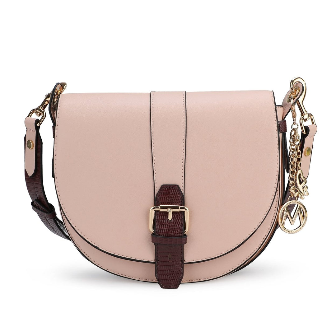 MKFCollection Ayla Crossbody Bag - Vegan Leather Designer Handbag Image 1