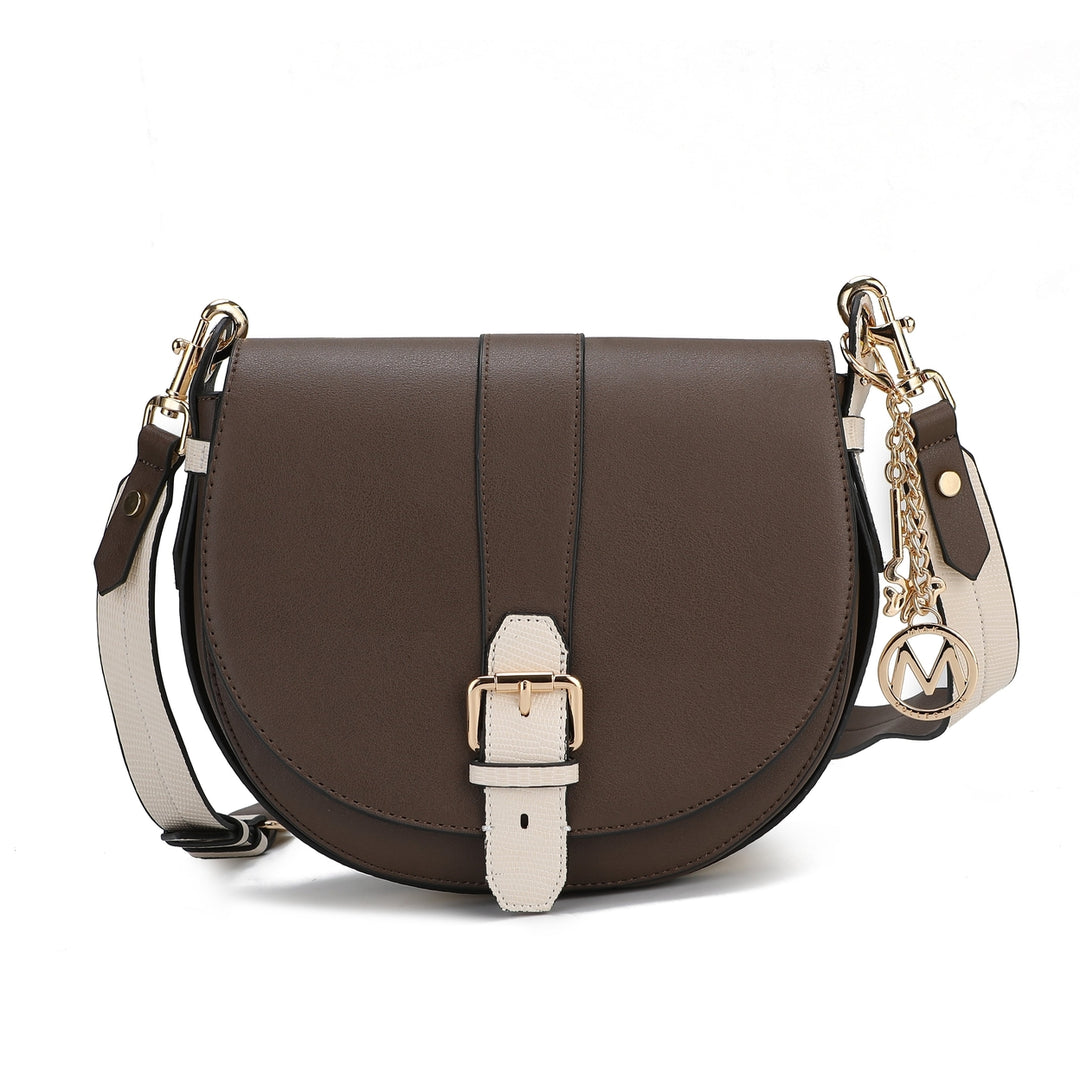 MKFCollection Ayla Crossbody Bag - Vegan Leather Designer Handbag Image 6