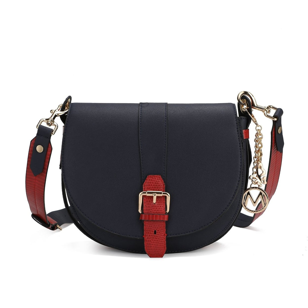 MKFCollection Ayla Crossbody Bag - Vegan Leather Designer Handbag Image 8